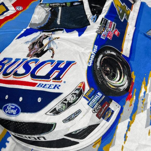 Kevin Harvick #4 Busch Beer NASCAR Stewart-Haas Racing T-Shirt 3XL NWT - Picture 8 of 9